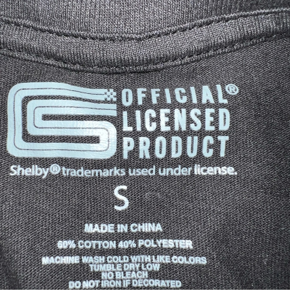 Shelby Racing Black Graphic T-Shirt Women Size S - Picture 3 of 3
